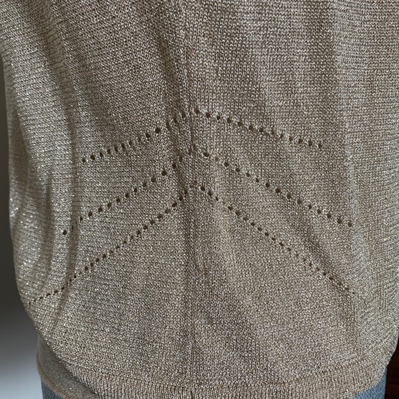 Metallic Gold Cardigan - Picture 5 of 9